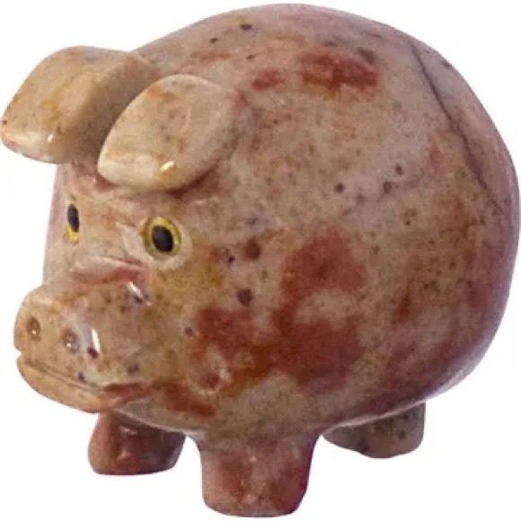 Pig Crystal Carved Spirit Animal - Picture 1 of 1